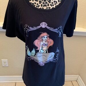 Disney Black Ariel Graphic Tee